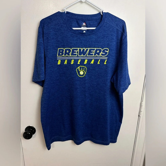 Blue Brewers Baseball t-shirt size Large #1235 - Picture 1 of 7